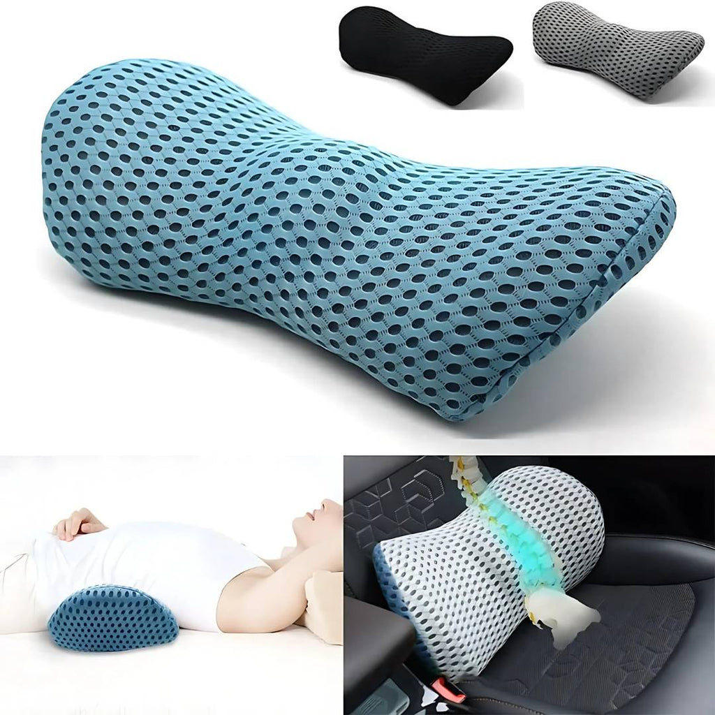 Avtoit | Ergonomic Lumbar Support Cushion for Lower Back Pain Relief - Ideal for Office, Driving, and Home Use