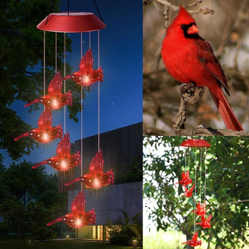 Avtoit | Red Bird Wind Chime Light