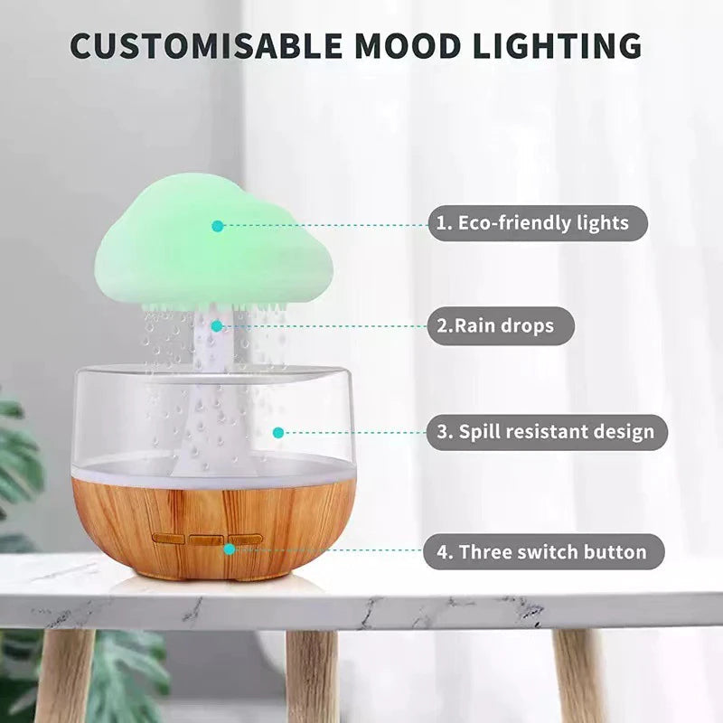 Avtoit | Rain Cloud Mushroom Air Humidifier Night Lamp