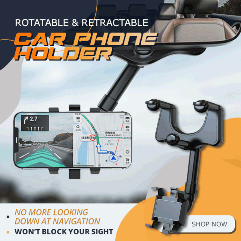 Avtoit | Rotatable and retractable car phone holder