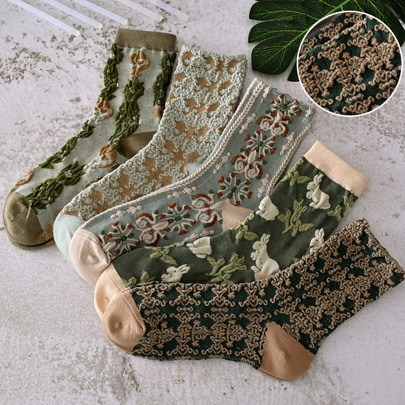 Avtoit | Women's Floral Cotton Socks