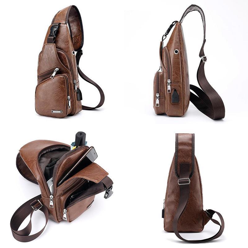 Avtoit | Shoulder bag Crossbody bag for men with USB charging port