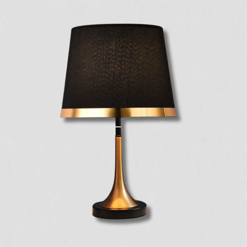 Avtoit | GiltGlow – Elegant Gold and Black Retro Table Lamp