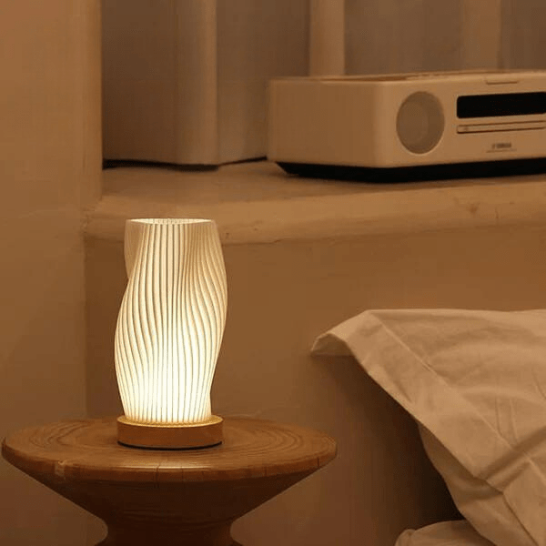 Avtoit | Wavecrest Table Lamp – Soft Glow Designer Lamp with Dimmable Warm & Natural White Light