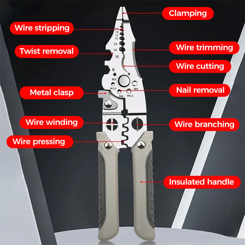 Avtoit | Multifunctional Stripping Tool Crimping Pliers Cutting Pliers
