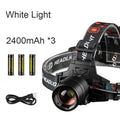 Avtoit | Rechargeable Waterproof Bright LED Work Headlamp, with Zoomable Light, 3 Light Modes & Powerbank, for Camping, Hiking, Hunting, Outdoors