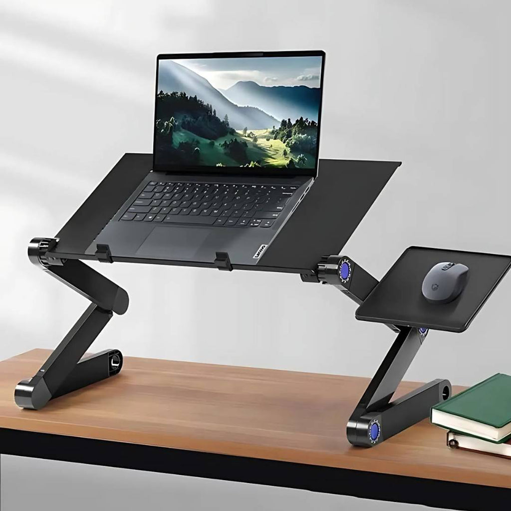 Avtoit | Adjustable Laptop Stand for Bed, Couch & Desk - Ergonomic Design with Cooling Function for Comfort and Productivity