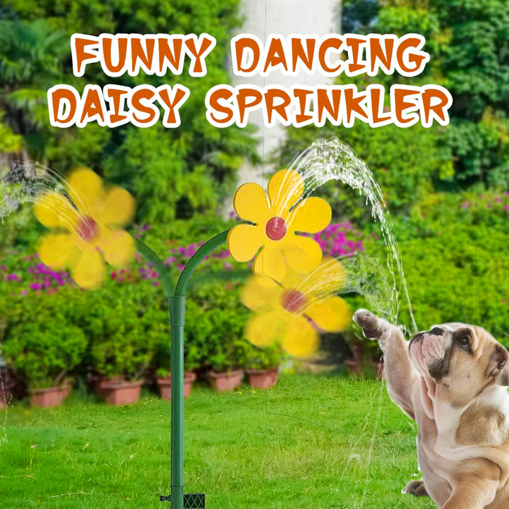 Avtoit | Dancing Daisy Sprinkler – Fun Lawn Sprinkler for Garden and Pets