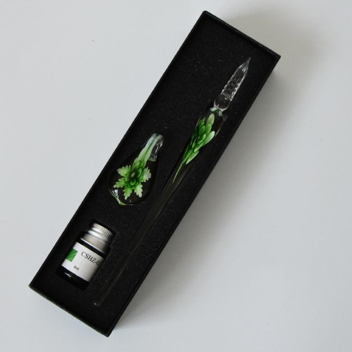 Avtoit | Glass Calligraphy Pen Set with Ink and Pen Holder