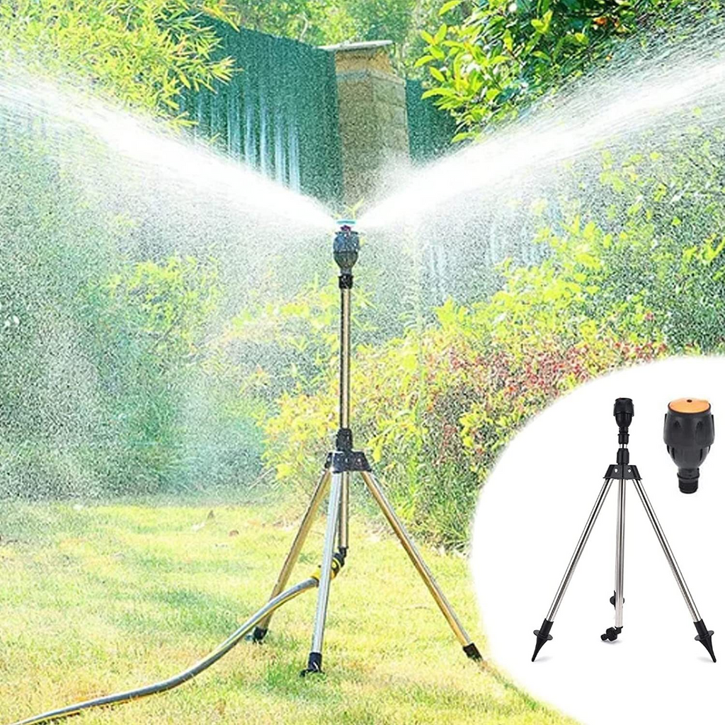 Avtoit | Automatic Rotating Garden Sprinkler with Retractable Tripod for the Garden