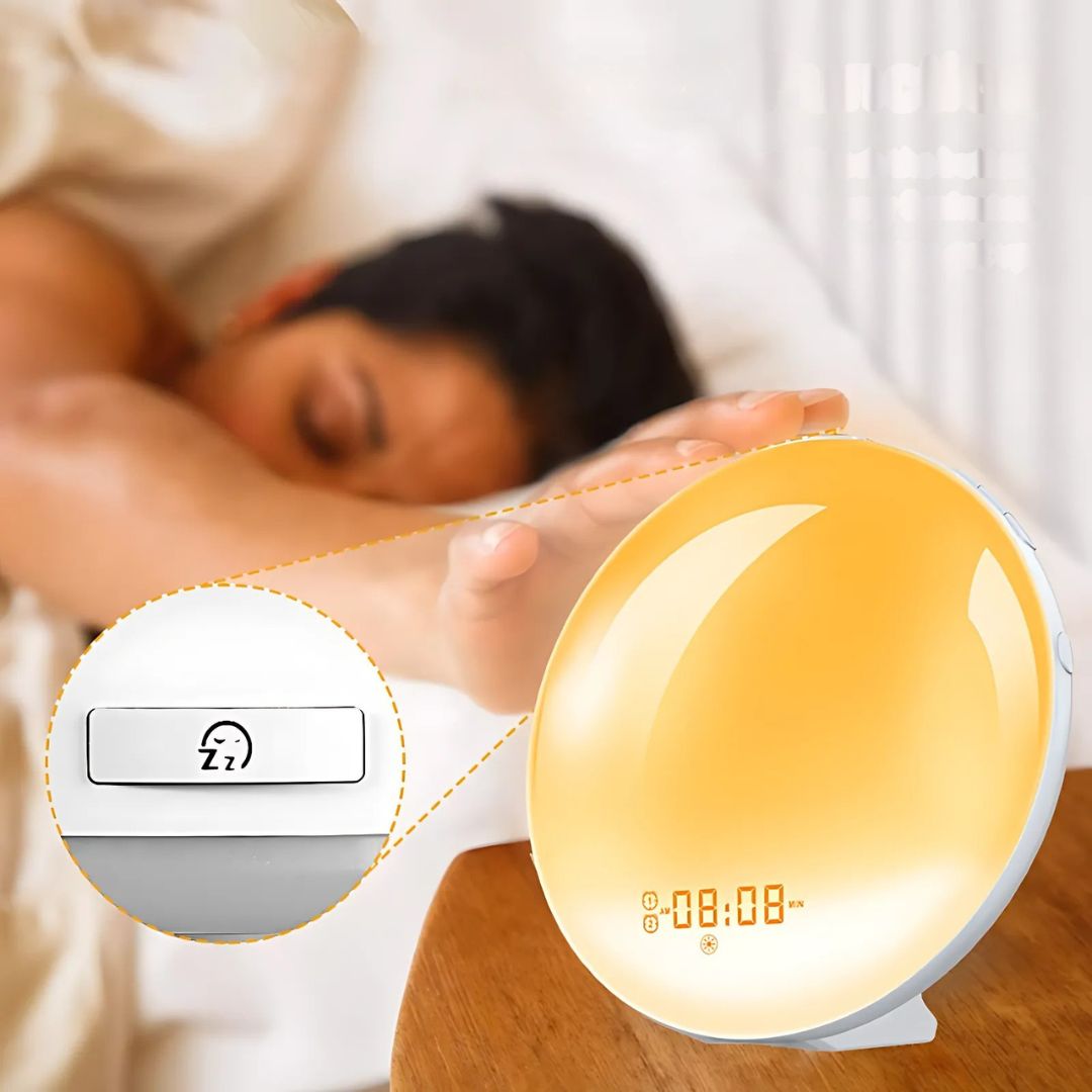 Avtoit | Sunrise Alarm Clock | Natural Wake-Up Light with Ambient Lighting for Heavy Sleepers & Dark Mornings