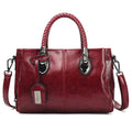 Avtoit | New oil wax leather handbags Boston soft leather large tote bag