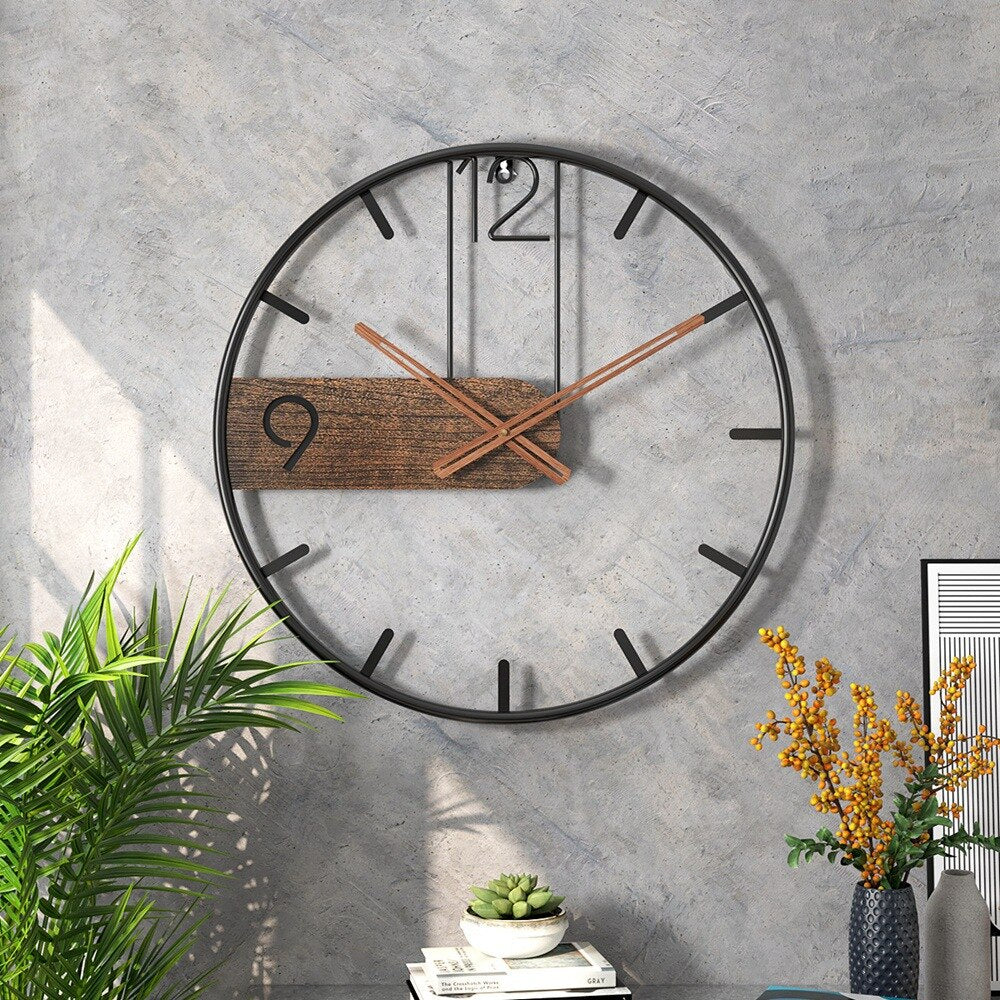 Avtoit | RusticTick - Steel and Walnut Wall Clock