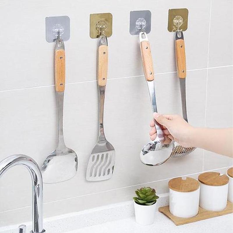 Self-Adhesive Wall Hooks, 10/20/30-Piece Options
