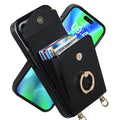 Avtoit | Leather Wallet Case with Ring & Lanyard for iPhone