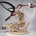 Avtoit | Wood kinetic hummingbird sculpture