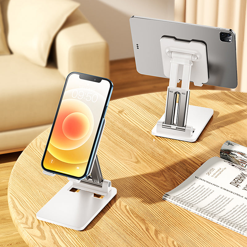 Foldable Phone and Tablet Stand with Rubberized Grips