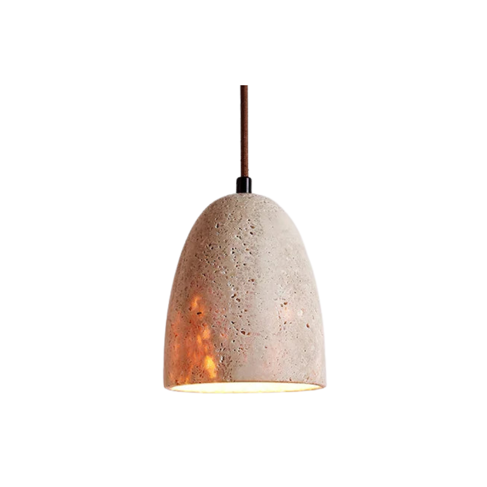 Avtoit | TerraLume – Pendant light with natural stone texture and warm glow
