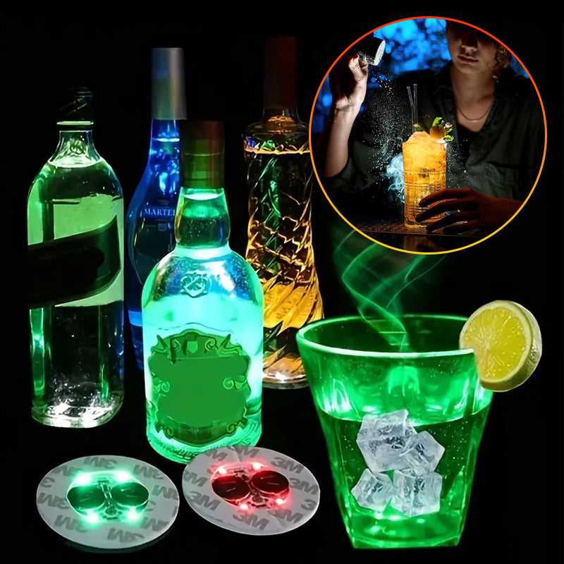 Avtoit | LED glowing bottle stickers and coasters