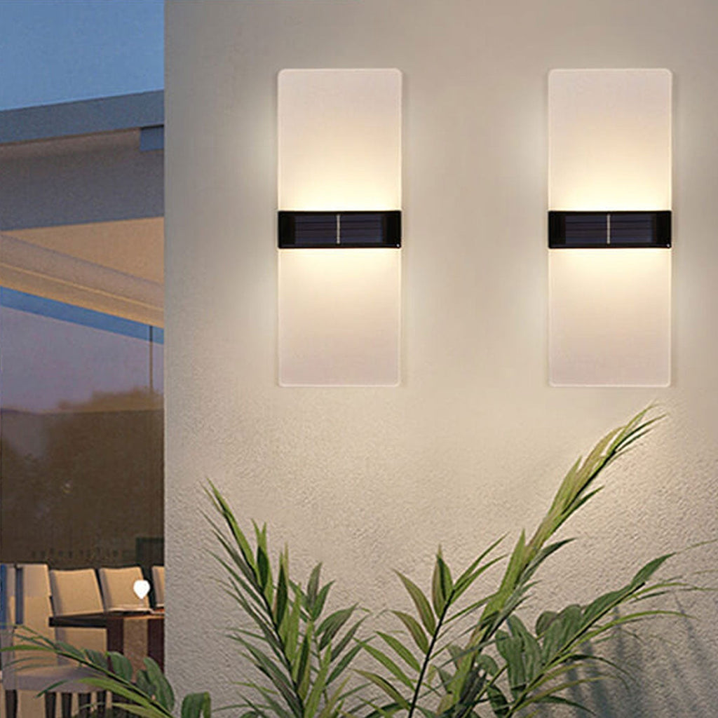 Avtoit | LumaZen Solar LED Wall Lamp | Weatherproof | Solar Powered Outdoor Lighting | Garden & Patio Decor