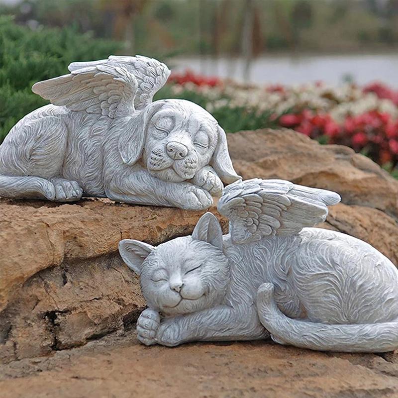 Avtoit | Angel Dog and Cat Statue