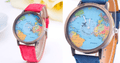Avtoit | Unisex Watch Unique Design World Map Quartz Watch