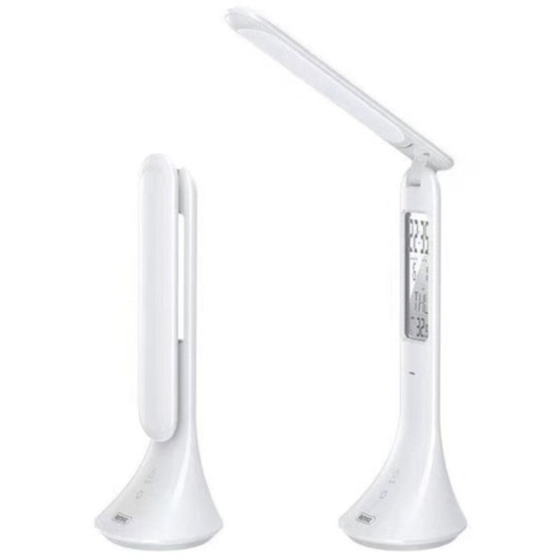 Avtoit | Rechargeable Foldable Eye-caring Desk Lamp, with Flicker-free, Adjustable Brightness, Time, Date & Temperature Display