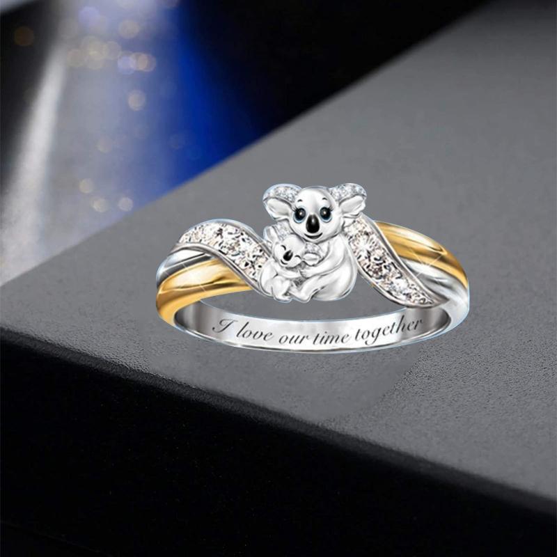Avtoit | Creative Parent-Child Bear Ring