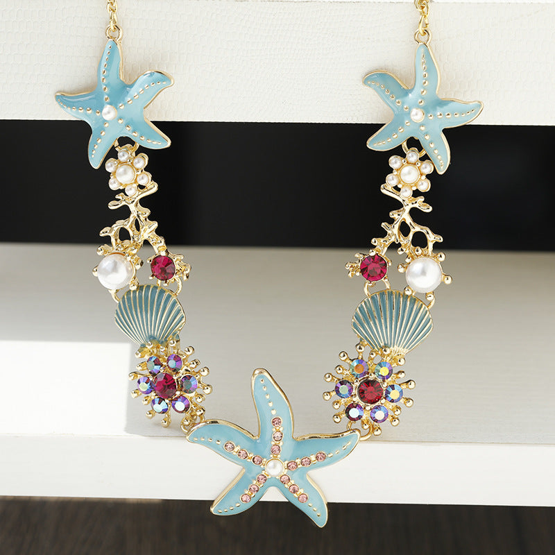 Avtoit | Shell Starfish Pearl Necklace