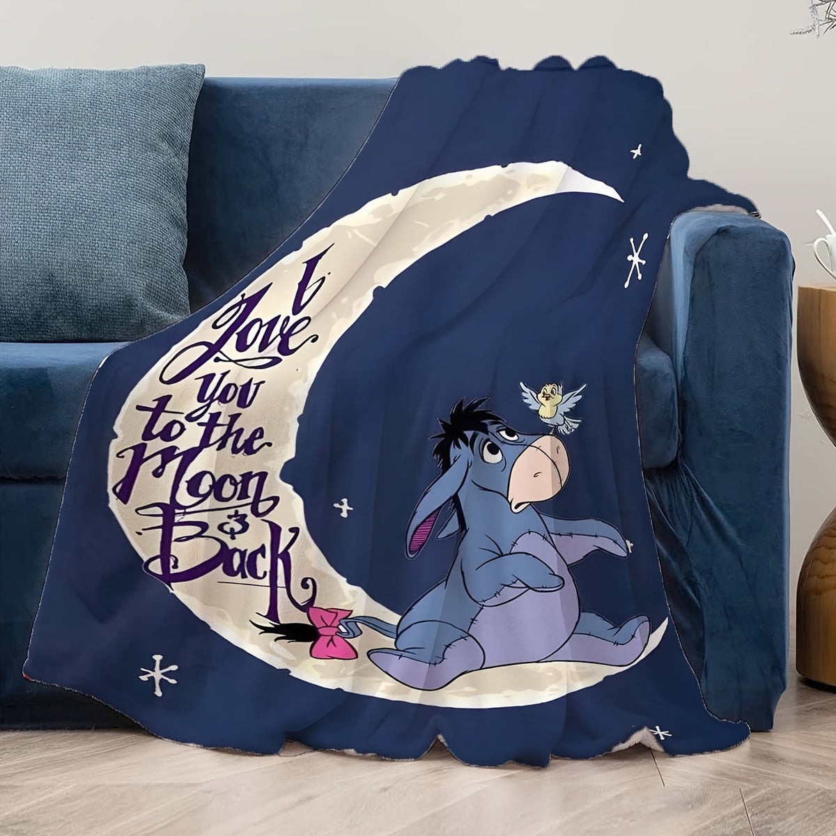 Avtoit | Soft fleece blanket with Eeyore design - Available in multiple sizes for all seasons