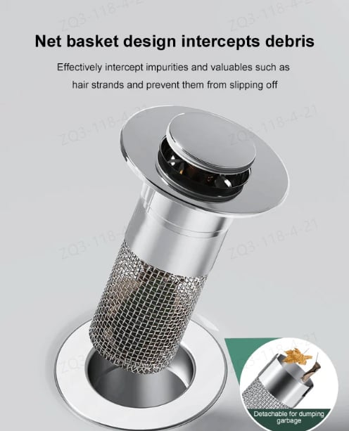 Avtoit | Isolate odor and prevent cockroaches-Stainless Steel Floor Drain Filter