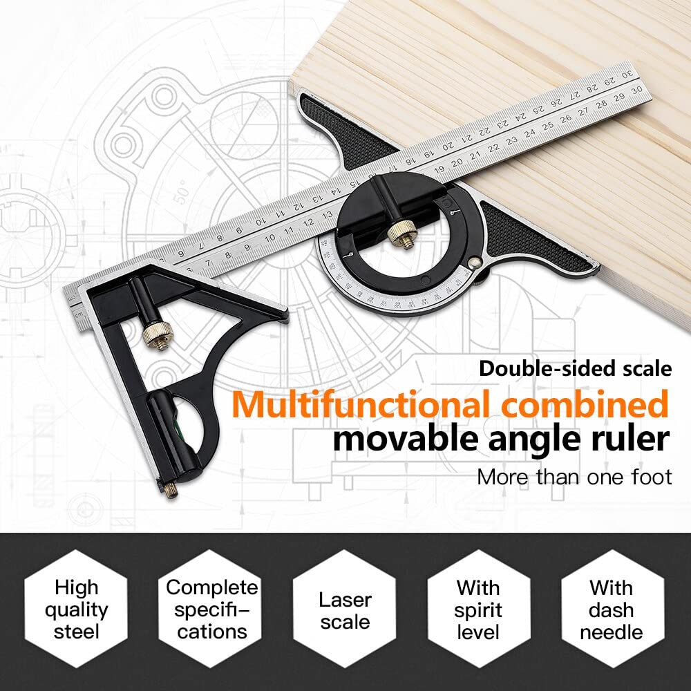 Avtoit | Multifunctional Combination of Movable Angle Ruler Set