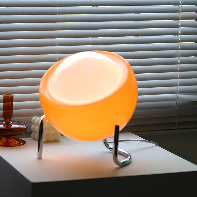 Avtoit | Bauhaus table lamp made of glass in retro style | LED table lamp