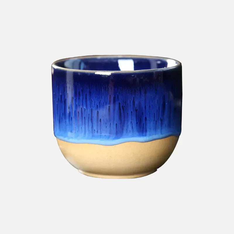 Avtoit | Handmade Ceramic Mug – Blue-Glazed Tea Bowl