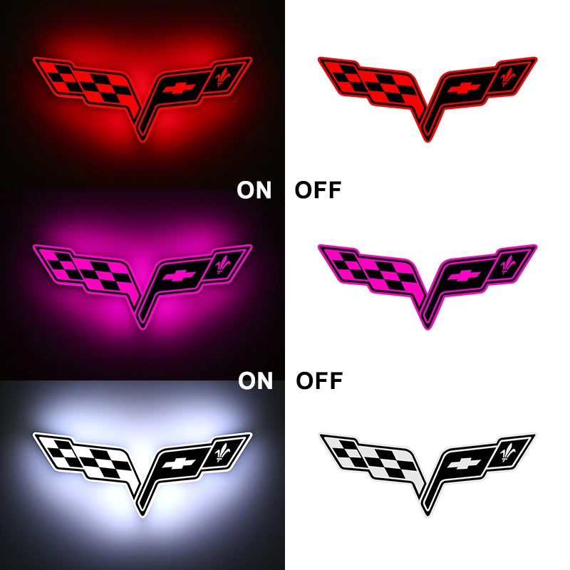 Corvette C6 LED Car Badge