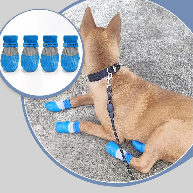 Avtoit | 2 Pair Non-Slip Waterproof Dog Shoes for Safe and Happy Paws
