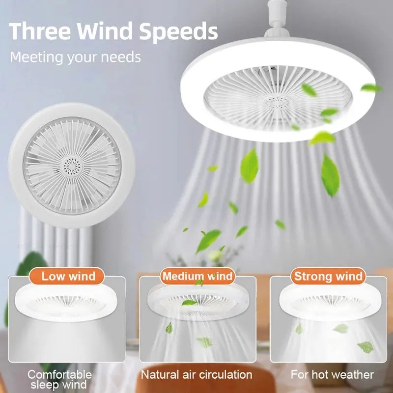 Avtoit | 2-in-1 Ceiling Lamp with Fan – Controllable via Remote Control
