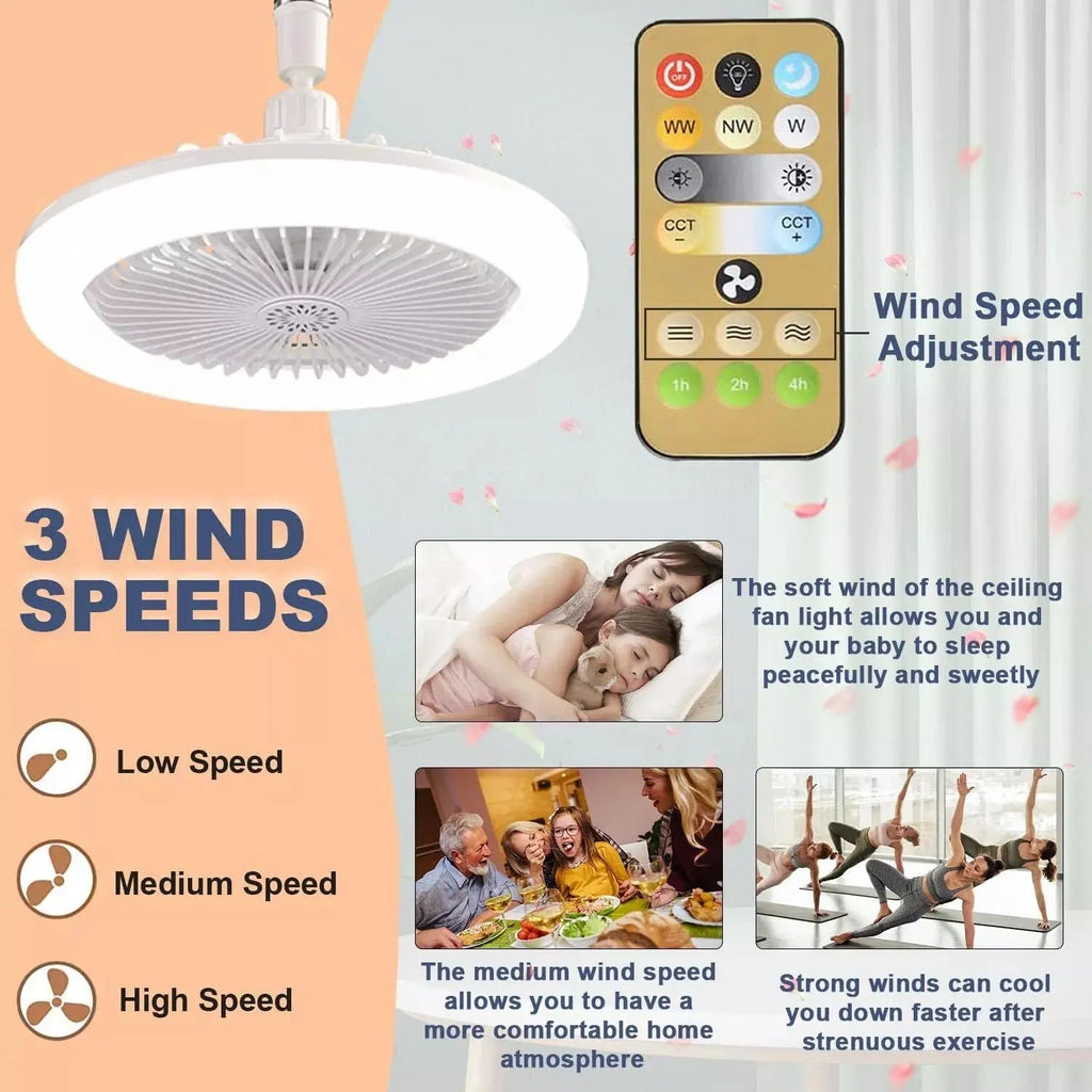 Avtoit | 2-in-1 Ceiling Lamp with Fan – Controllable via Remote Control