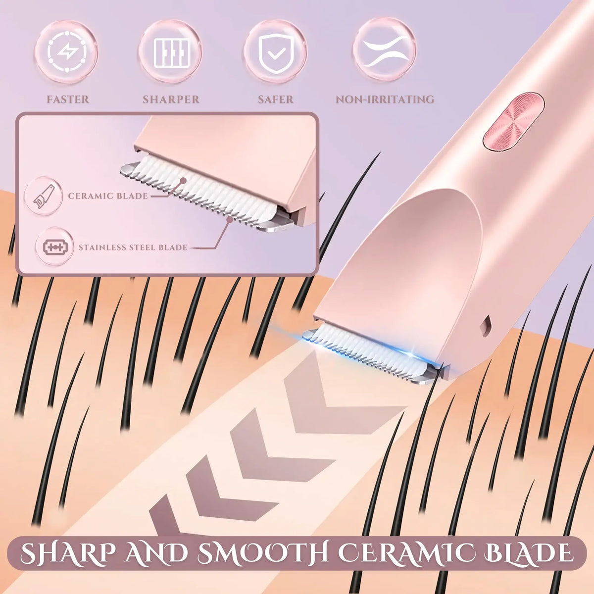 Avtoit | 2-in-1 Electric Razor for Women with Dual Head Design