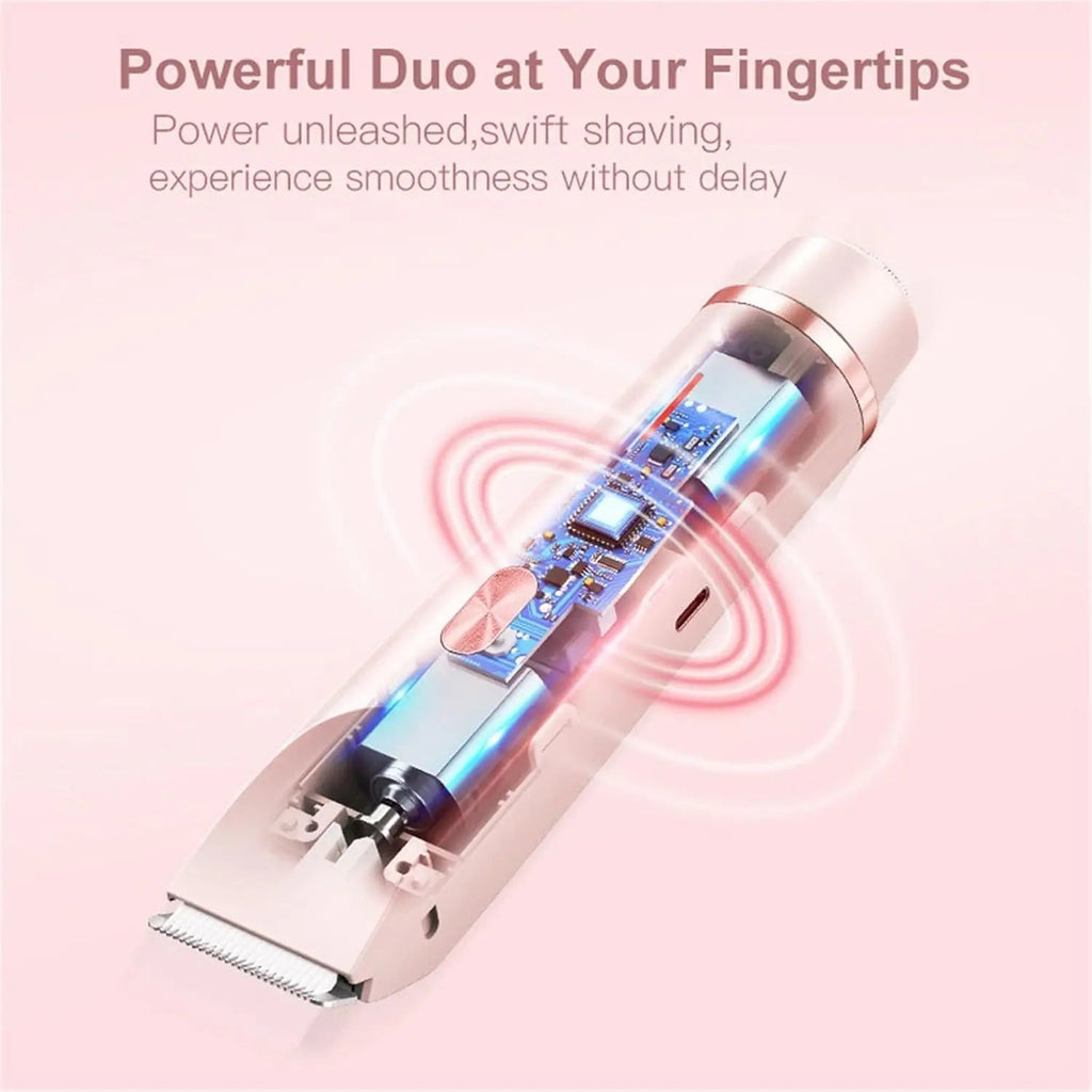 Avtoit | 2-in-1 Electric Razor for Women with Dual Head Design