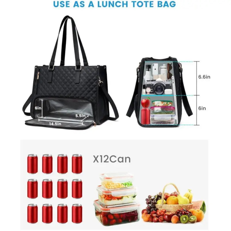 Avtoit | 2-in-1 Insulated Bag with Laptop Compartment – Stylish & Practical for Work and Everyday Life