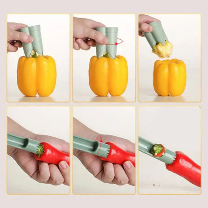 Avtoit | 2-in-1 Pepper Corer & Vegetable Cutter