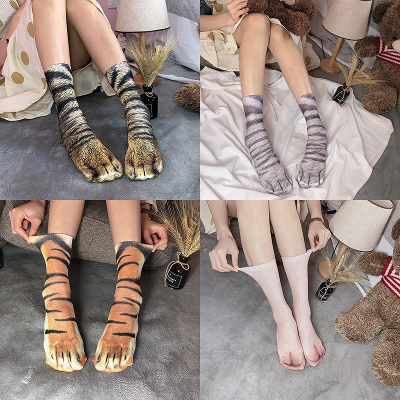 Avtoit | Cat Paw 3D Printed Unisex Socks
