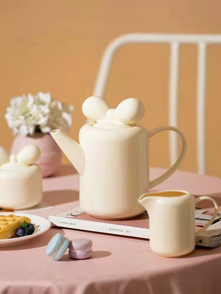 Avtoit | Bow Knot Design Porcelain Tea Pot