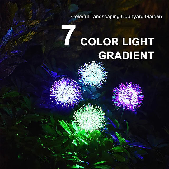 Avtoit | 2-Pack: Outdoor Solar Dandelion Garden Lights