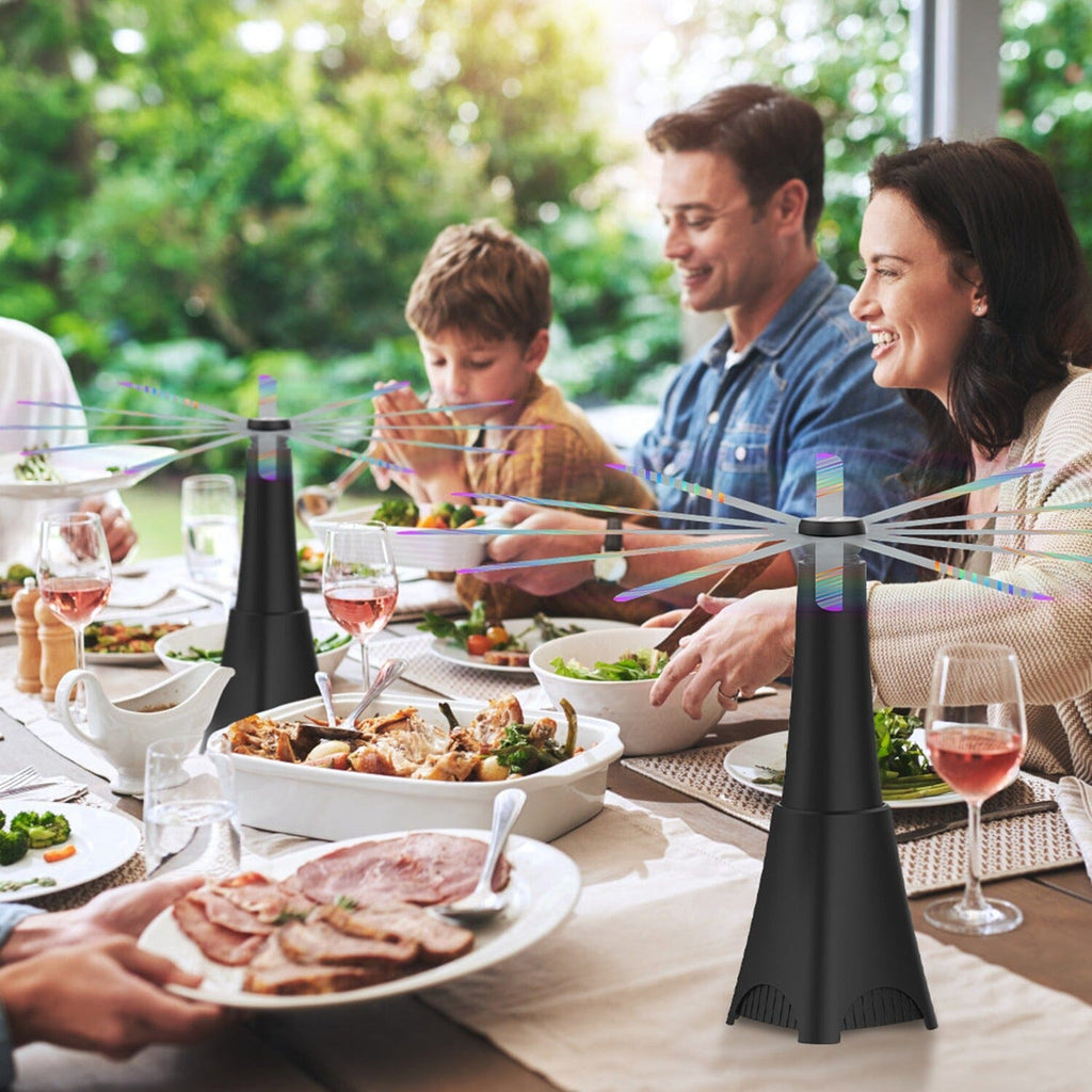 Avtoit | 2-pack: Carrying fan with reflective fly repellent, rechargeable battery operated