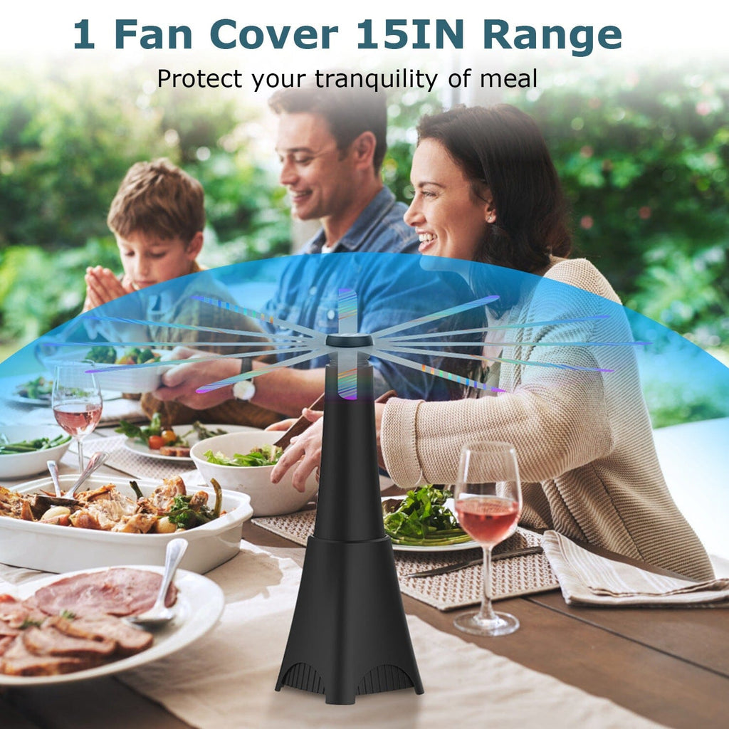 Avtoit | 2-pack: Carrying fan with reflective fly repellent, rechargeable battery operated