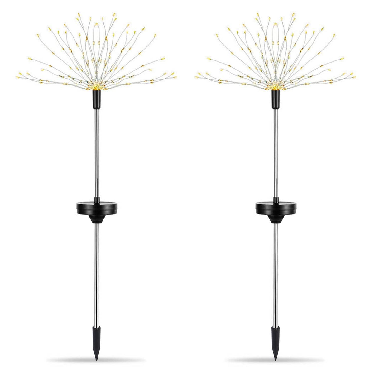 Avtoit | 2-piece: Solar-powered star explosion garden lights