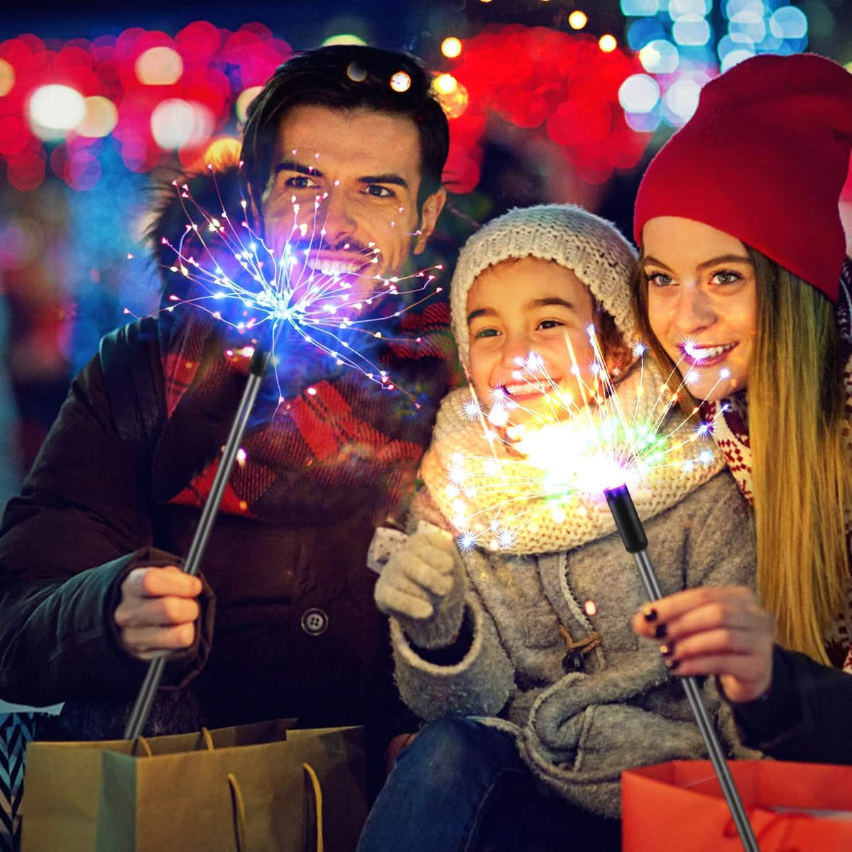 Avtoit | 2-piece: Solar-powered star explosion garden lights