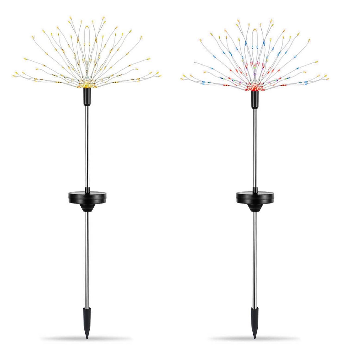 Avtoit | 2-piece: Solar-powered star explosion garden lights